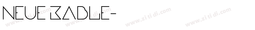 neue kable字体转换